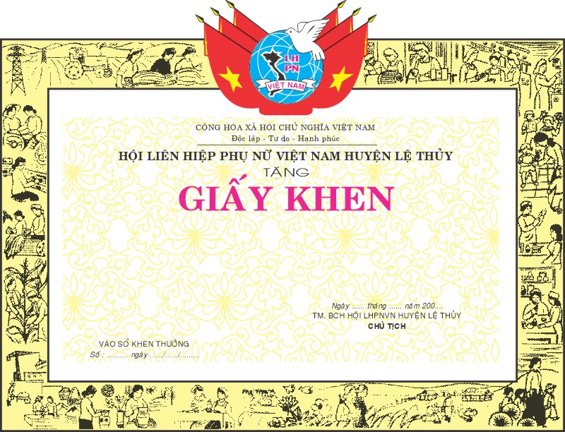 Mẫu Giấy Khen Thưởng 000285.cdr