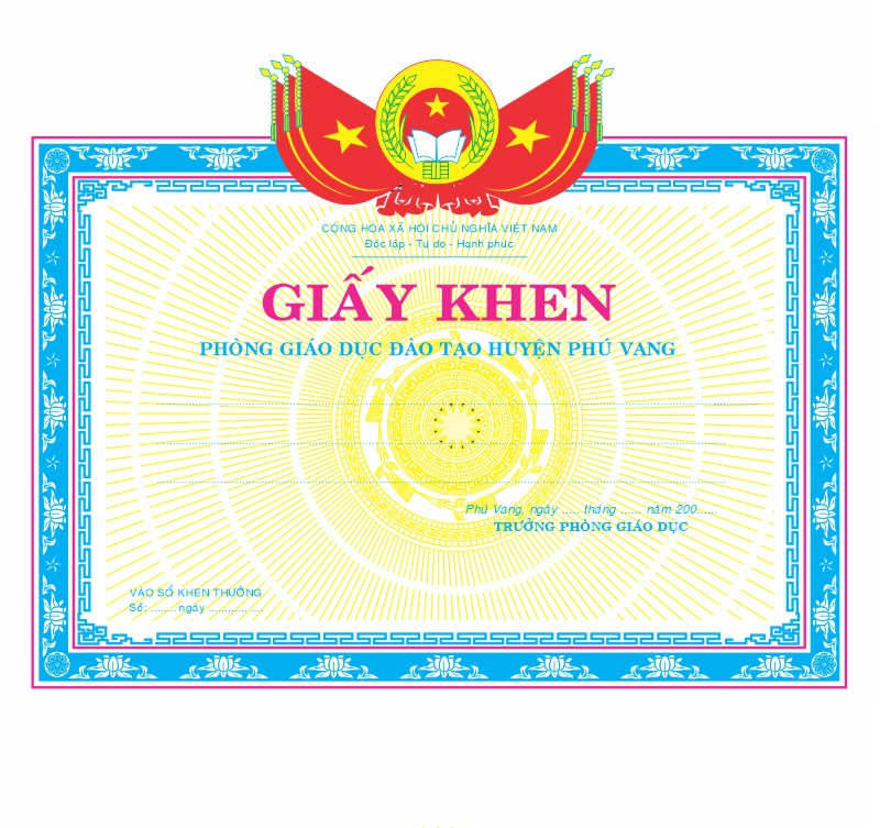 Mẫu Giấy Khen Thưởng 000320.cdr