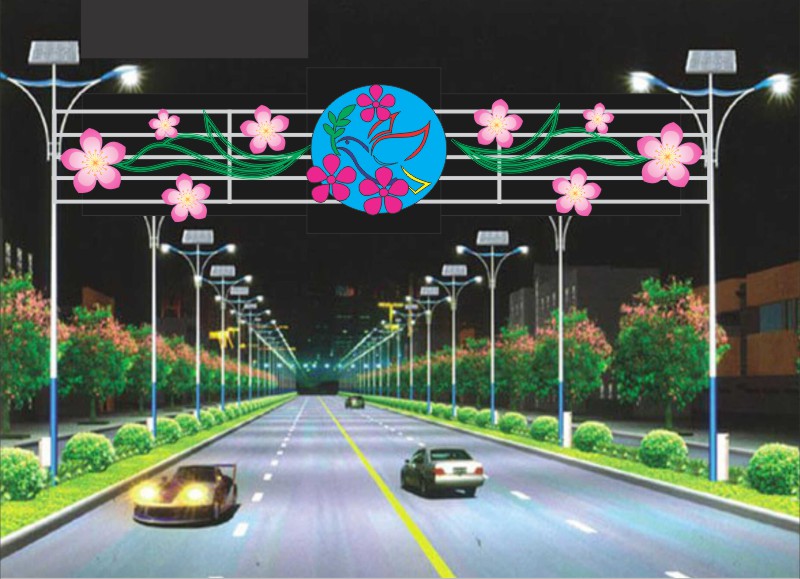 Mẫu Led Trang Trí Cột Điện Đường Phố 000170.cdr