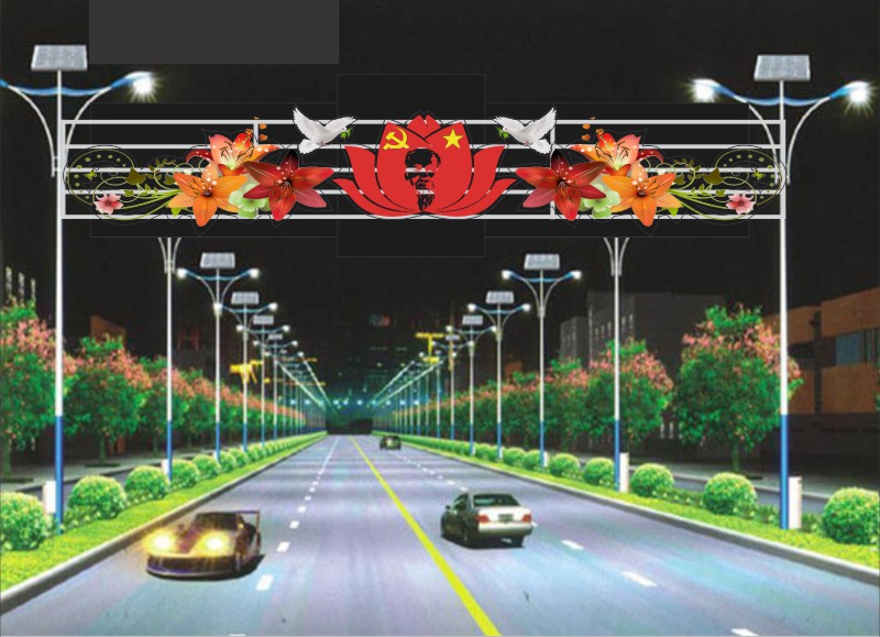 Mẫu Led Trang Trí Cột Điện Đường Phố 000171.cdr
