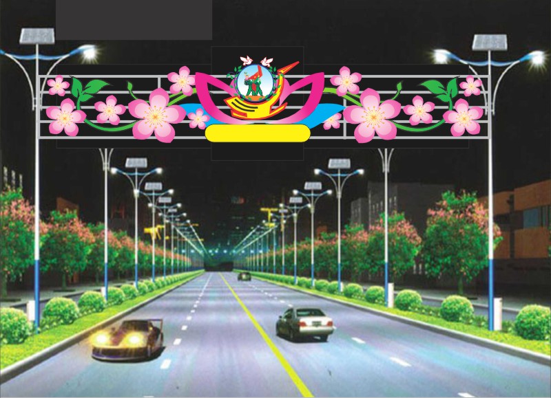 Mẫu Led Trang Trí Cột Điện Đường Phố 000178.cdr