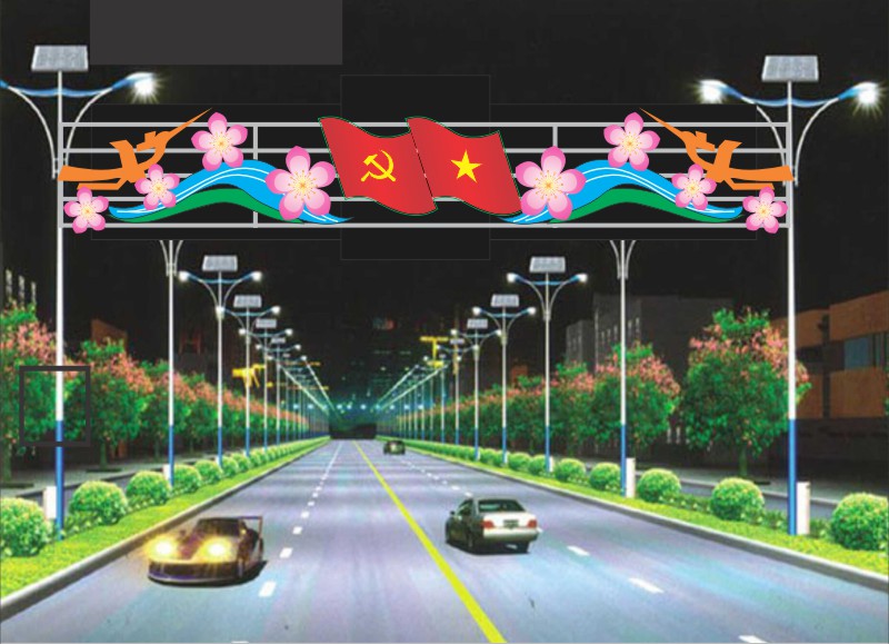 Mẫu Led Trang Trí Cột Điện Đường Phố 000181.cdr