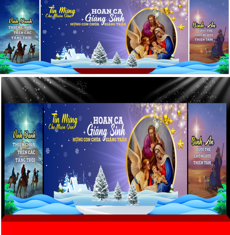 Vector Sân Khấu Giáng Sinh – Noel 000078.cdr
