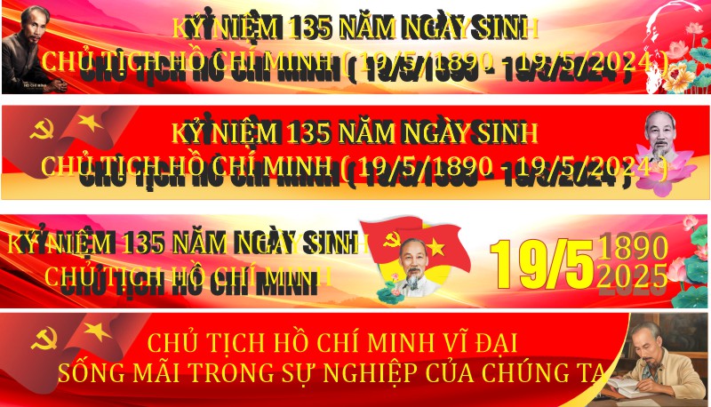 Bang Ron Chao Mung Ngay Sinh Chu Tich Ho Chi Minh 002593