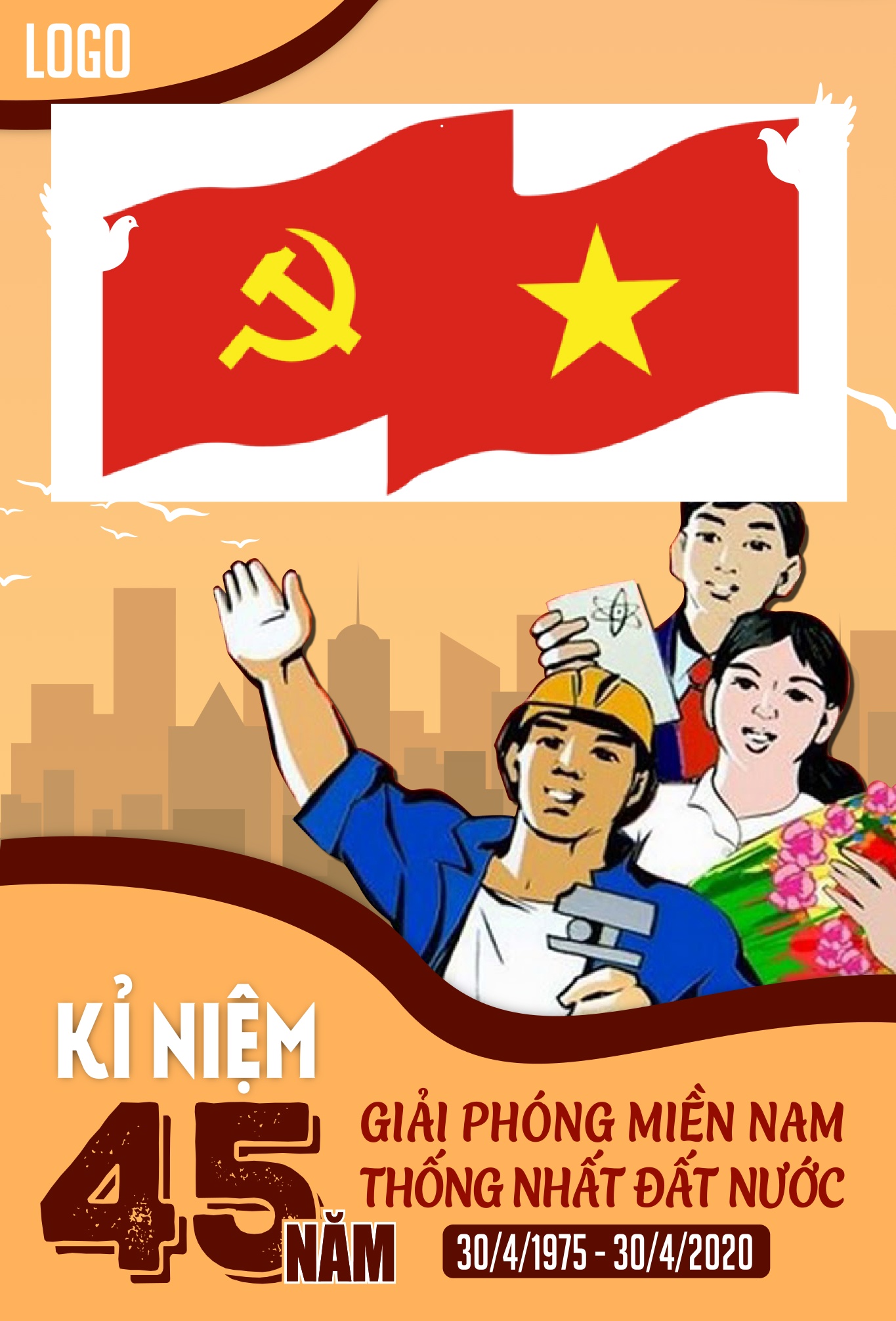 Pano dọc chào mừng ngày giải phóng miền nam  30 – 4_002305.ai