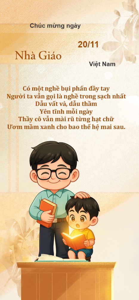 Standee Chao Mung Ngay Nha Giao Viet Nam 002445
