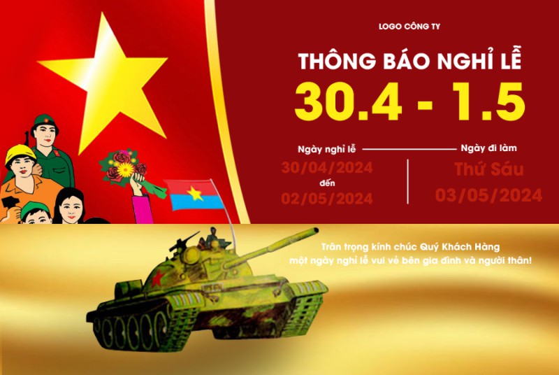 Thông báo nghỉ lễ chào mừng ngày giải phóng miền nam  30 – 4_002387.psd