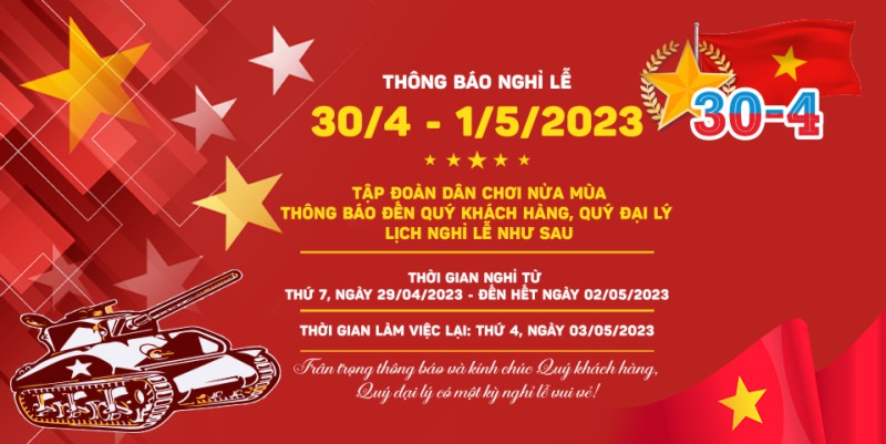 Thông báo nghỉ lễ chào mừng ngày giải phóng miền nam  30 – 4_002389.psd