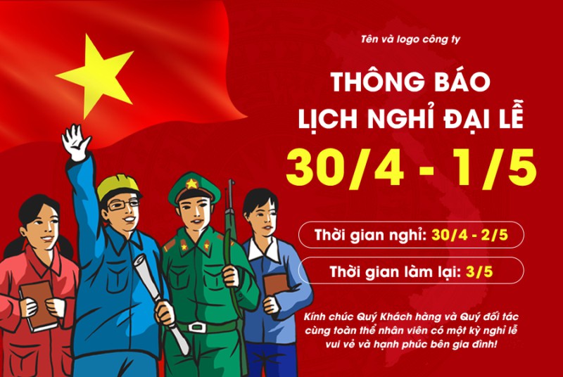 Thông báo nghỉ lễ chào mừng ngày giải phóng miền nam  30 – 4_002393.psd